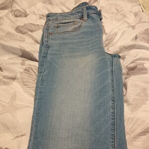American Eagle Outfitters Light Blue Straight Leg Jeans